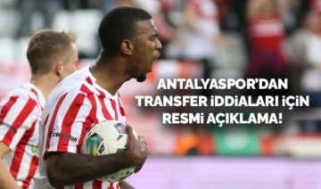 Antalyaspor'dan transfer iddiaları için resmi açıklama!
