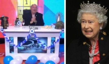 Arjantinli TV sunucusu Kraliçe 2. Elizabeth'in ölümünü şampanya patlatarak kutladı