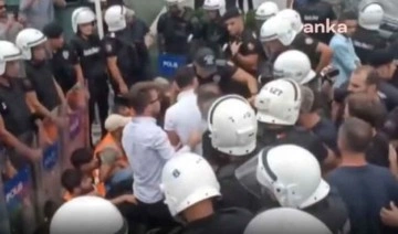 Ataşehir'de Emlak Konut GYO önünde eylem yapan işçiler gözaltına alındı