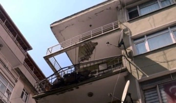 Avcılar'da 'balkonu çöken' bina mühürlendi