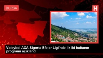 Aydın haber! Voleybol AXA Sigorta Efeler Ligi'nde ilk iki haftanın programı açıklandı