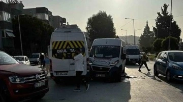 Aydın'da 2 öğrenci servis aracı çarpıştı: 14 yaralı var
