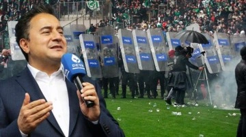 Babacan'dan Bursaspor-Amedspor maçında çıkan olaylara tepki: Görüntüleri reddediyoruz