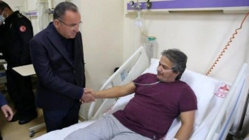 Bakan Bozdağ patlamada yaralanan madencileri hastanede ziyaret etti