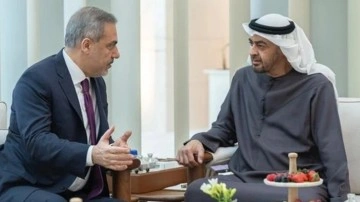 Bakan Fidan, BAE Devlet Başkanı Zayed Al Nahyan ile görüştü