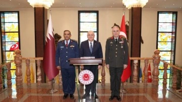 Bakan Güler, Katar Genelkurmay Başkanı'nı kabul etti