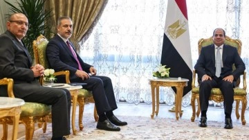 Bakan Hakan Fidan, Sisi'yle görüştü: Türkiye ve Mısır'dan ortak Filistin açıklaması