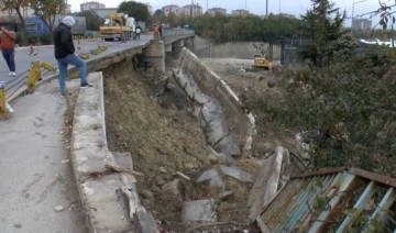 Bakırköy'de inşaat alanında 'istinat duvarı' çöktü