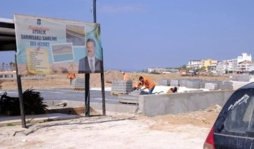 Balıkesir Büyükşehir Belediyesi, Sarımsaklı Plajı’nın kumlarını kaldırım yapında kullanıyor!