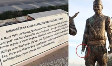 Balıkesir'de Kuvayı Milliye Anıtı’na saldırı