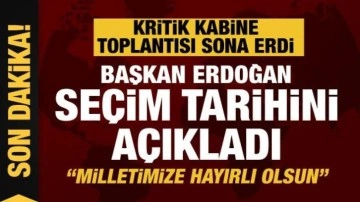 Cumhurbaşkanı Erdoğan: 14 Mayıs 2023 Pazar seçim için en uygun tarih