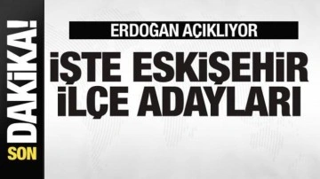 Cumhurbaşkanı Erdoğan açıklıyor! İşte Eskişehir ilçe adayları