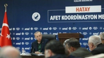 Cumhurbaşkanı Erdoğan, Hatay'da kanaat önderleri ve STK temsilcileri ile bir araya geldi