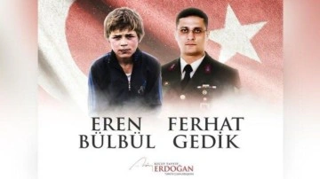 Başkan Erdoğan'dan Eren Bülbül ve Ferhat Gedik'i anma mesajı