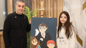 Başkan Ünal’ın kızı ilk kişisel resim sergisini açtı