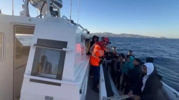 Batma tehlikesi geçiren bottaki 25 düzensiz göçmen kurtarıldı