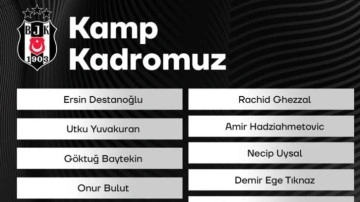 Beşiktaş'ın Konyaspor maçı kamp kadrosu açıklandı 4 futbolcu listede yok