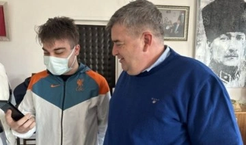 Beşiktaşlı futbolcu Ersin Destanoğlu depremzedelere moral verdi