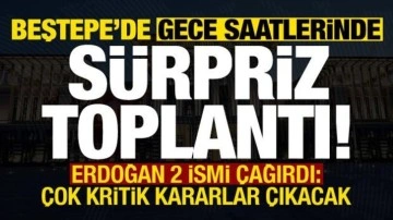 Beştepe'de gece saatlerinde sürpriz zirve! Erdoğan 2 ismi çağırdı: Kritik kararlar çıkacak