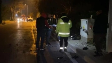 Beykoz'da feci kaza: Elektrik panosuna çarpan motosikletli hayatını kaybetti