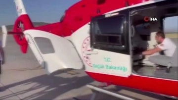 Bingöl'de kanser hastası için helikopter ambulans