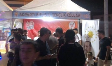 Bitlis'te valilik kararına rağmen AKP, üye kayıt standı açtı