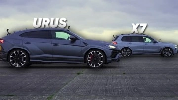 BMW X7 M60i, Lamborghini Urus ile Drag Yarışında! [VİDEO]