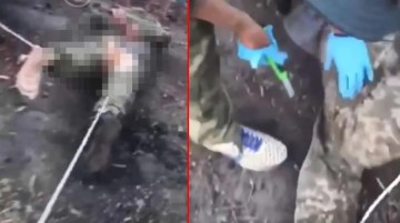 Bu artık savaş falan değil! Ukraynalı bir askerin hadım edildiği görüntüler infial yarattı