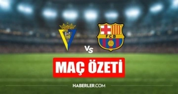 Cadiz - Barcelona maç özeti! Cadiz - Barcelona maç özeti izle (VİDEO)