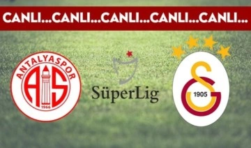 CANLI ANLATIM: Antalyaspor 0-0 Galatasaray