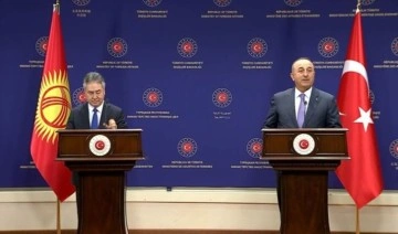 Çavuşoğlu ve Kırgız mevkidaşı Kulubayev'den ortak basın toplantısı