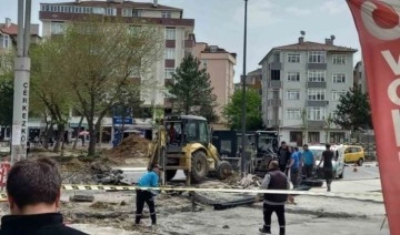 Çerkezköy’de panik anları: Doğalgaz borusunu patlattılar