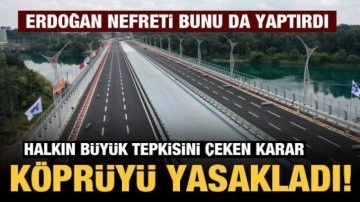 CHP'li başkan Erdoğan açtı diye belediye otobüslerine köprüyü yasakladı!