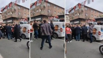 CHP’lilerden Memleket Partisi seçim aracına saldırı!