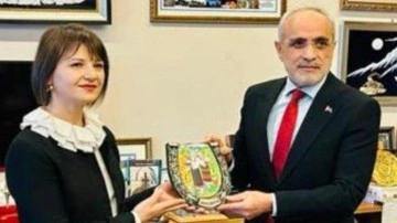 Cumhurbaşkanı Başdanışmanı Yalçın Topçu,  Ivanna Köksal'ı kabul etti