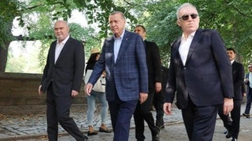 Cumhurbaşkanı Erdoğan ABD'de! Kritik zirve öncesinde Central Park'ta yürüyüş yaptı