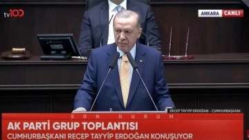 Cumhurbaşkanı Erdoğan, AK Parti grup toplantısında konuşuyor