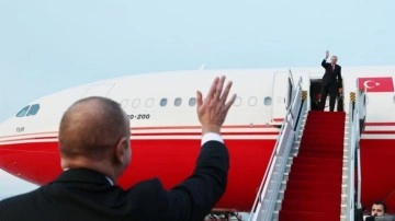 Cumhurbaşkanı Erdoğan, çalışma ziyareti kapsamında bulunduğu Nahçıvan'dan ayrıldı