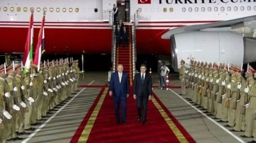 Cumhurbaşkanı Erdoğan Erbil'de! Neçirvan Barzani karşıladı