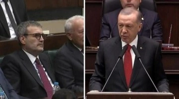 Cumhurbaşkanı Erdoğan, istifa kararı alan Mahir Ünal'a parti grubunda teşekkür etti