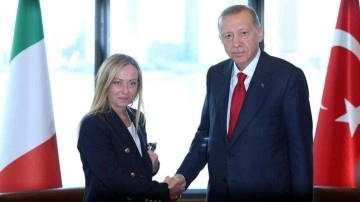 Cumhurbaşkanı Erdoğan, İtalya Başbakanı Giorgia Meloni’yi kabul etti.