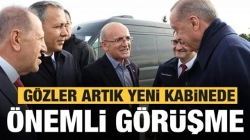 Cumhurbaşkanı Erdoğan Mehmet Şimşek ile görüştü