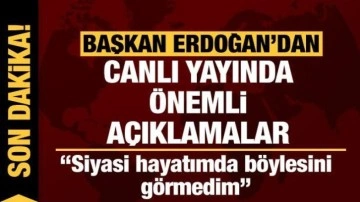 Cumhurbaşkanı Erdoğan ortak yayında açıklamalarda bulunuyor