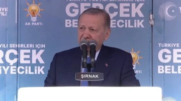 Cumhurbaşkanı Erdoğan, partisinin Şırnak mitinginde açıklamalarda bulunuyor (CANLI YAYIN)