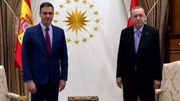 Cumhurbaşkanı Erdoğan, Pedro Sanchez ile görüştü! Filistin kararı...