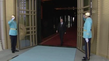 Cumhurbaşkanı Erdoğan, Slovenya Cumhurbaşkanı Pahor'u resmi törenle karşıladı