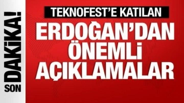 Cumhurbaşkanı Erdoğan Teknofest için İzmir'de