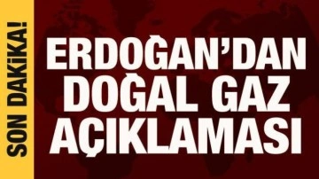 Cumhurbaşkanı Erdoğan'dan doğal gaz açıklaması