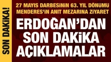 Cumhurbaşkanı Erdoğan'dan Menderes'in anıt mezarına ziyaret