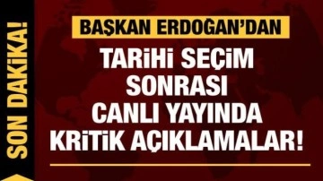 Cumhurbaşkanı Erdoğan'dan ortak yayında son dakika kritik açıklamalar!